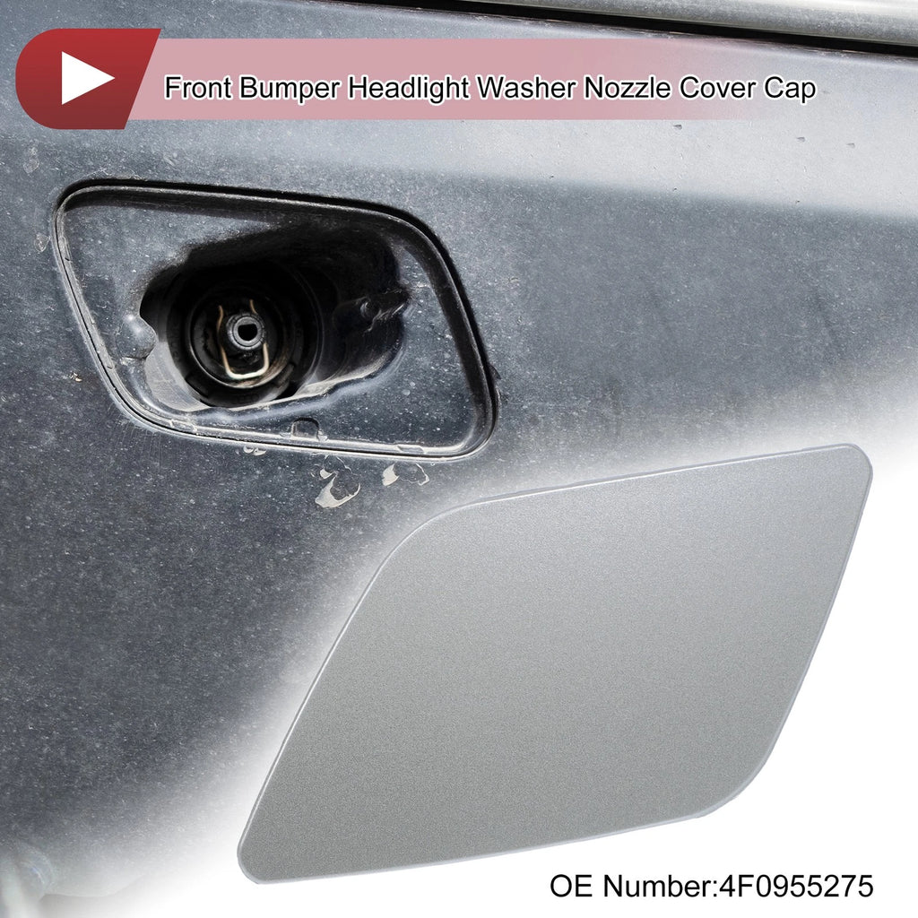 Washer Nozzle Cover Cap Front Left for Audi A6 (2005–2008) Gray