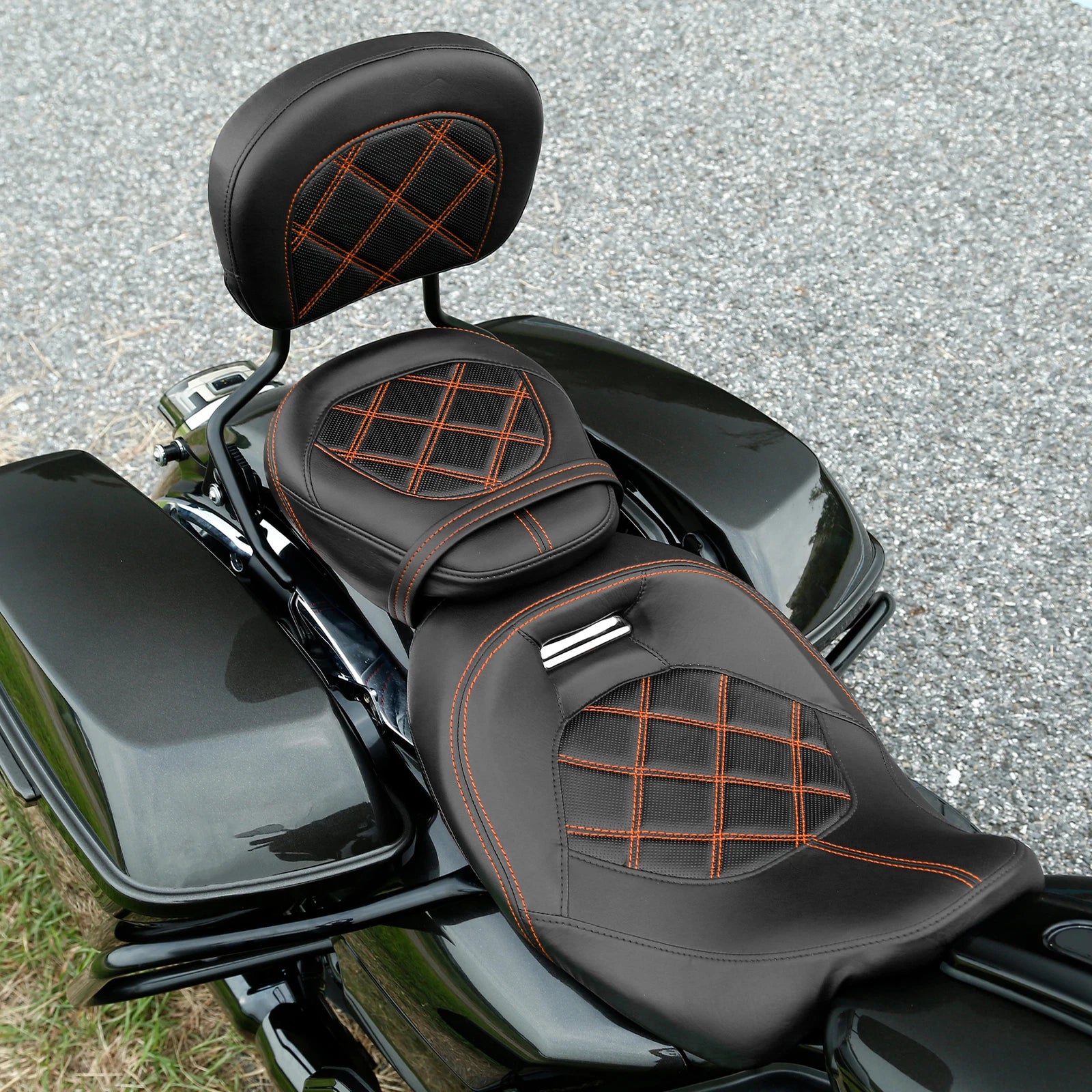 Seat Backrest Pad for Harley Touring Electra Glide (2009–2023)