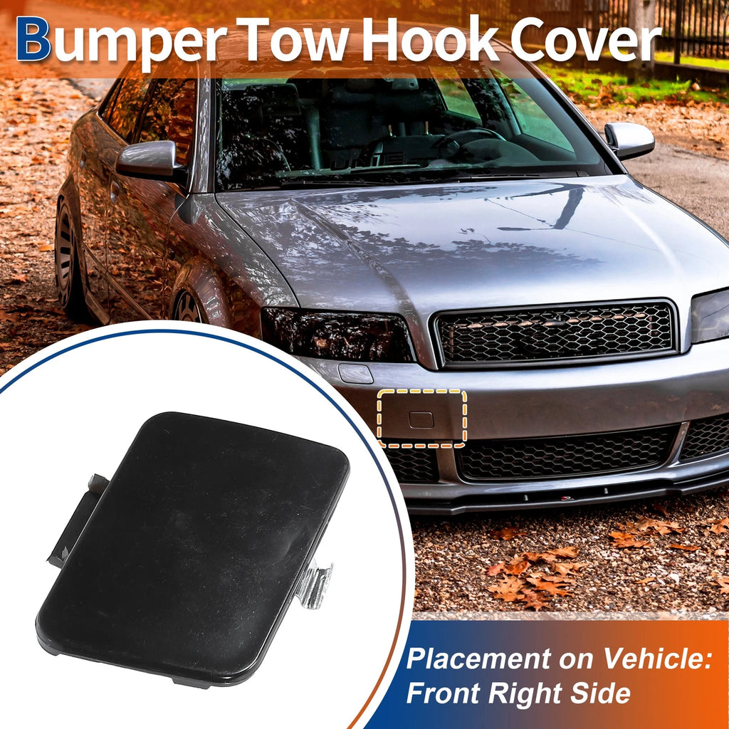 Front Car Bumper Tow Hook Cover for Audi A4 B6 (2002–2005) Unpainted