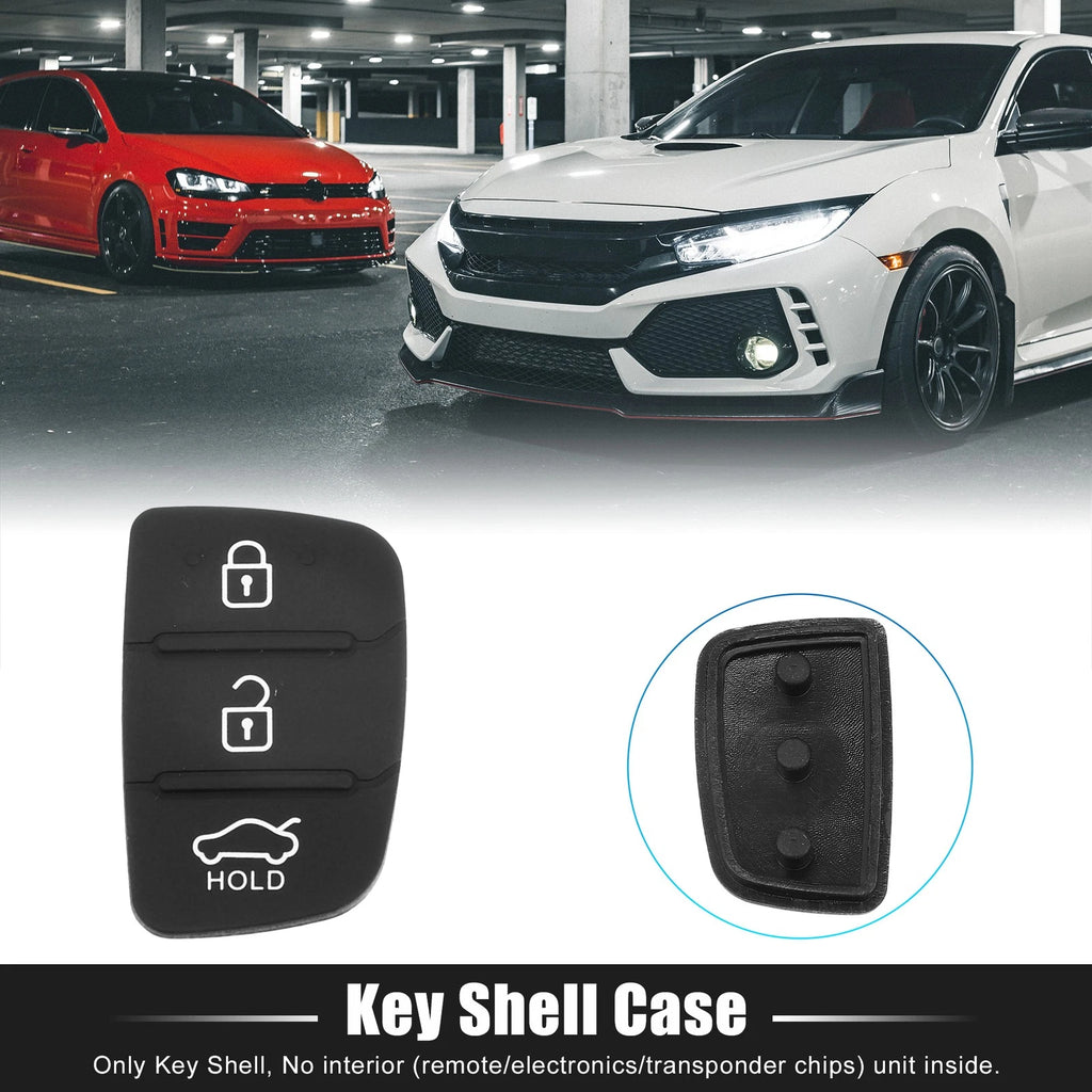 3 Button Remote Fob Case Insert Rubber Pad Replacement for Hyundai (2006–2011)