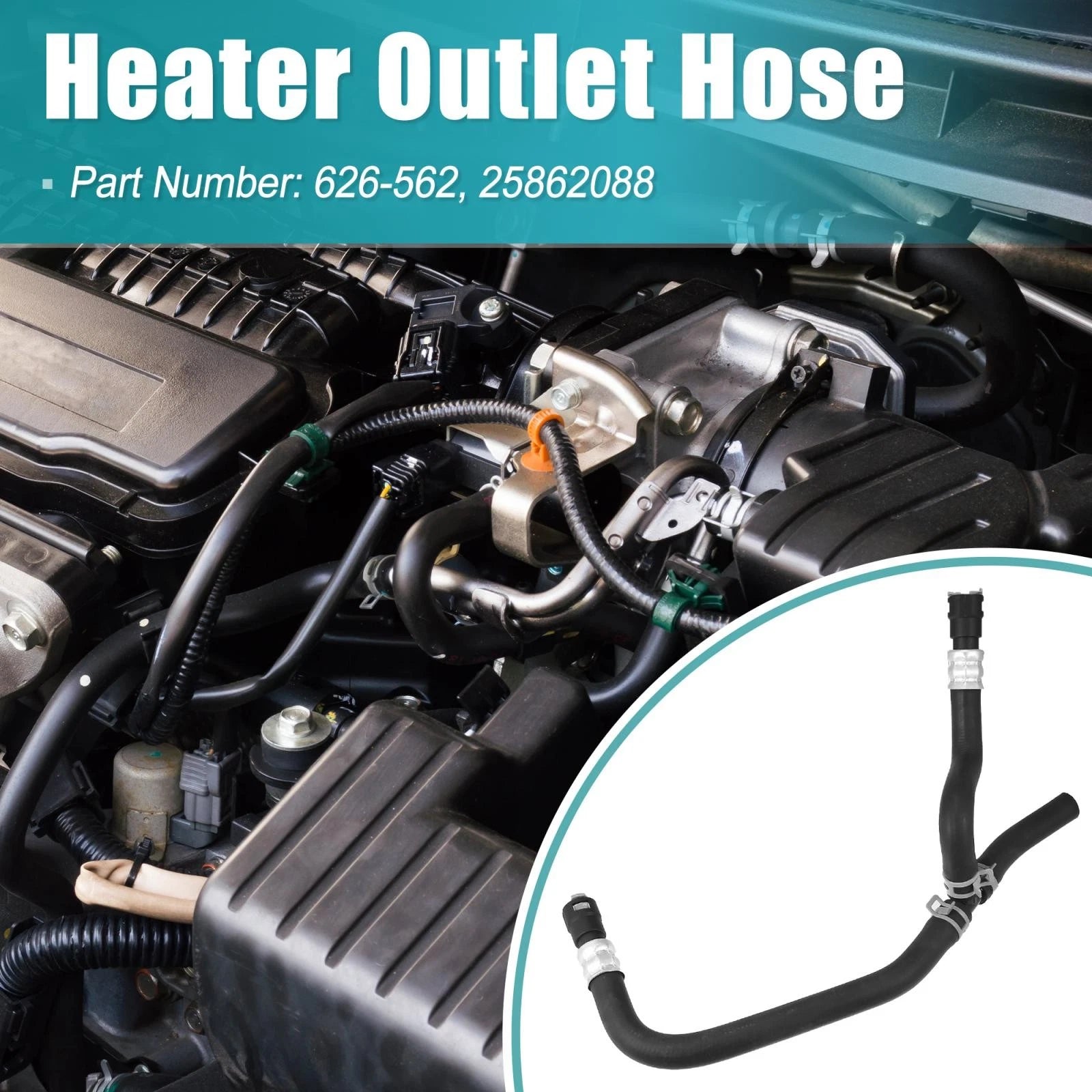 Heater Outlet Hose Replacement for Chevrolet Traverse GMC Acadia Enclave (2007–2017)