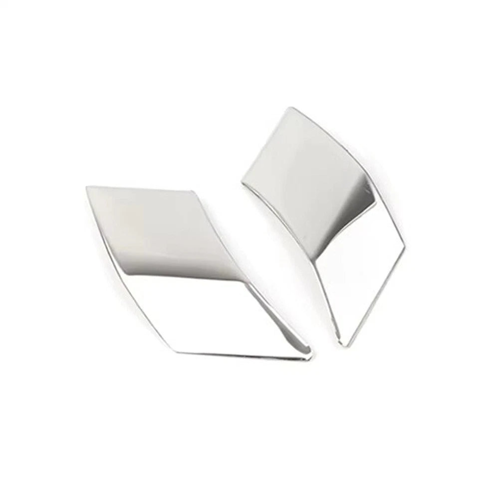 2pcs Chrome Front Door Side Window A Pillar Cover Trim For Toyota RAV4 2019-2024