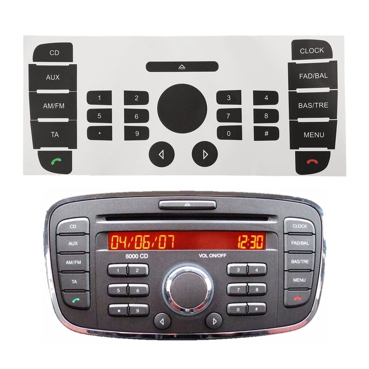 Stickers for Ford Mondeo 6000 CD Radio