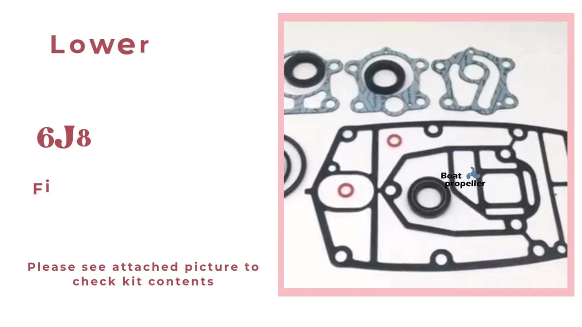 Lower Unit Gasket Kit for Yamaha Outboard 30 HP 30ELHS C30MLHT (6J8-W0001-22-00)