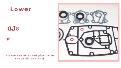Lower Unit Gasket Kit for Yamaha Outboard 30 HP 30ELHS C30MLHT (6J8-W0001-22-00)