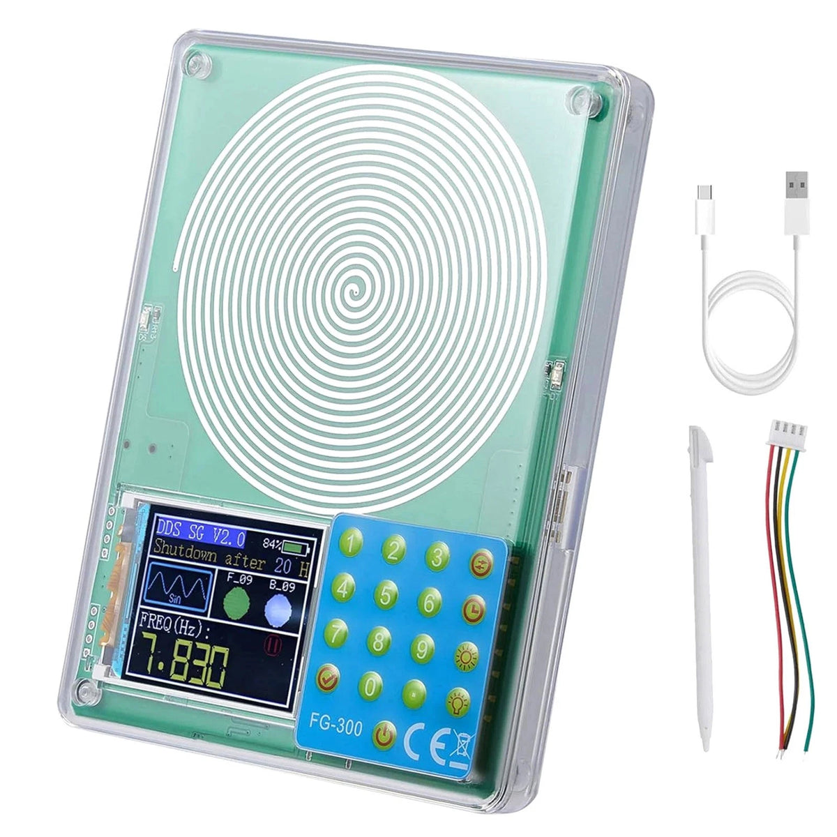 Schumann Resonance Generator with Acrylic Cover and Touch Pen
