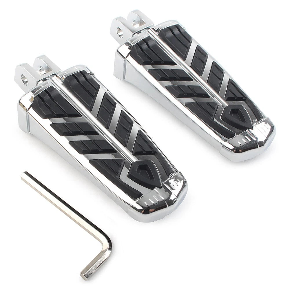 Chrome Footpegs for Honda CBR900RR, VFR800 (1992–2001) Pair