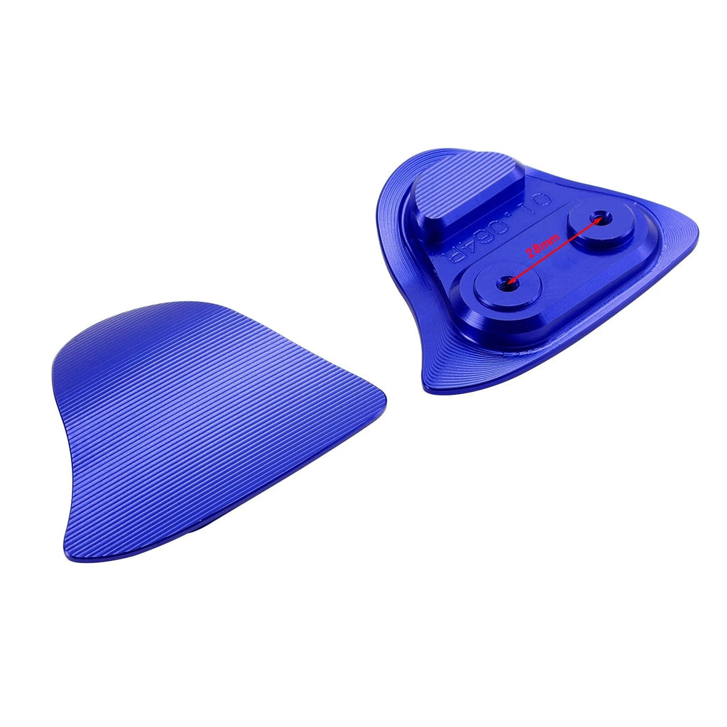 CNC Aluminum Blue Mirror Block Off Plates for Yamaha YZF R1/R1M (2020–2024)