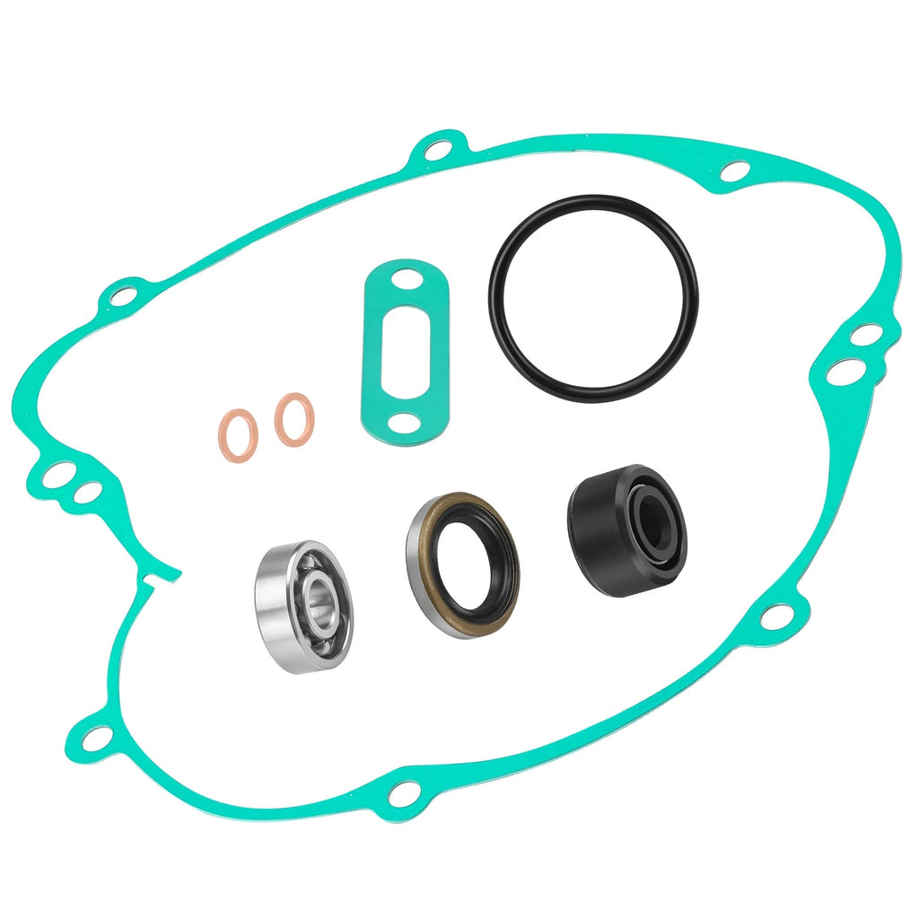 Water Pump Rebuild Kit w/ Clutch Cover Gasket Seal for Kawasaki KX60 (1985–2003)