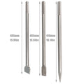 Set of 3 SDS Max Bits for Long-Point, Scaling, Flat Chisel (16")