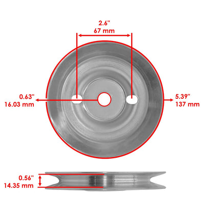 Deck Pulley Replacement for John Deere X320 X324 X340 48 and X500 54 (2008–2019)