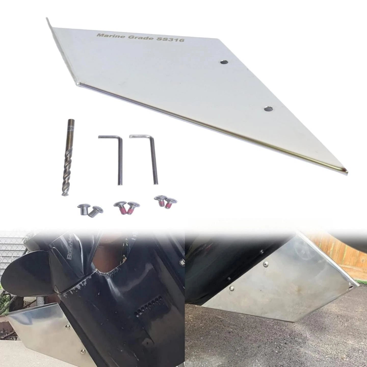 Skeg Replacement Protector for Evinrude/Johnson 40-60 HP