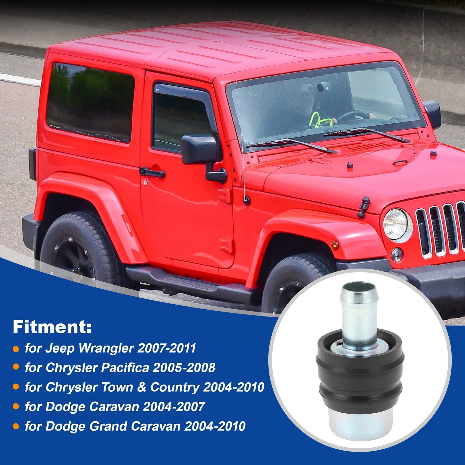 PCV Valve Replacement for Jeep Wrangler JK (2007–2018)