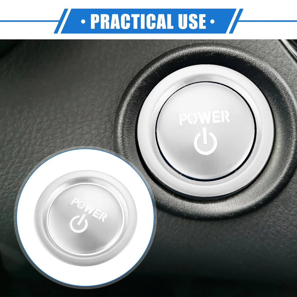 2pcs Engine Start Ignition Button Cover Replacement for Toyota Sienna (2022–2023)