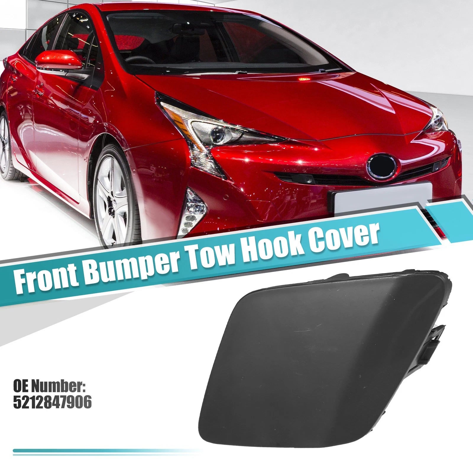 Front Left Tow Hook Cover Replacement for Toyota Prius (2016–2019)