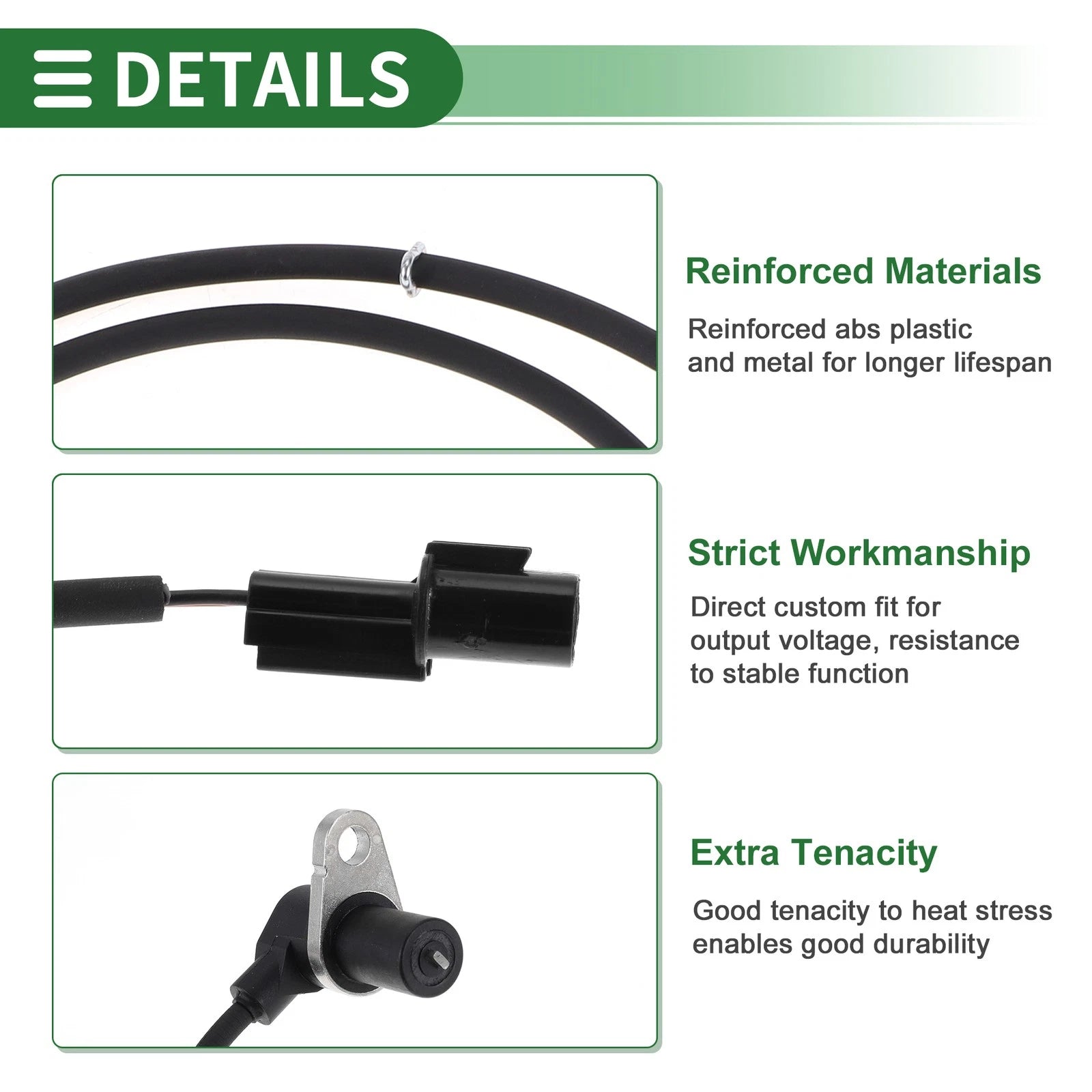 ABS Wheel Speed Sensor Replacement Front for Mitsubishi Space Wagon (1999–2004)