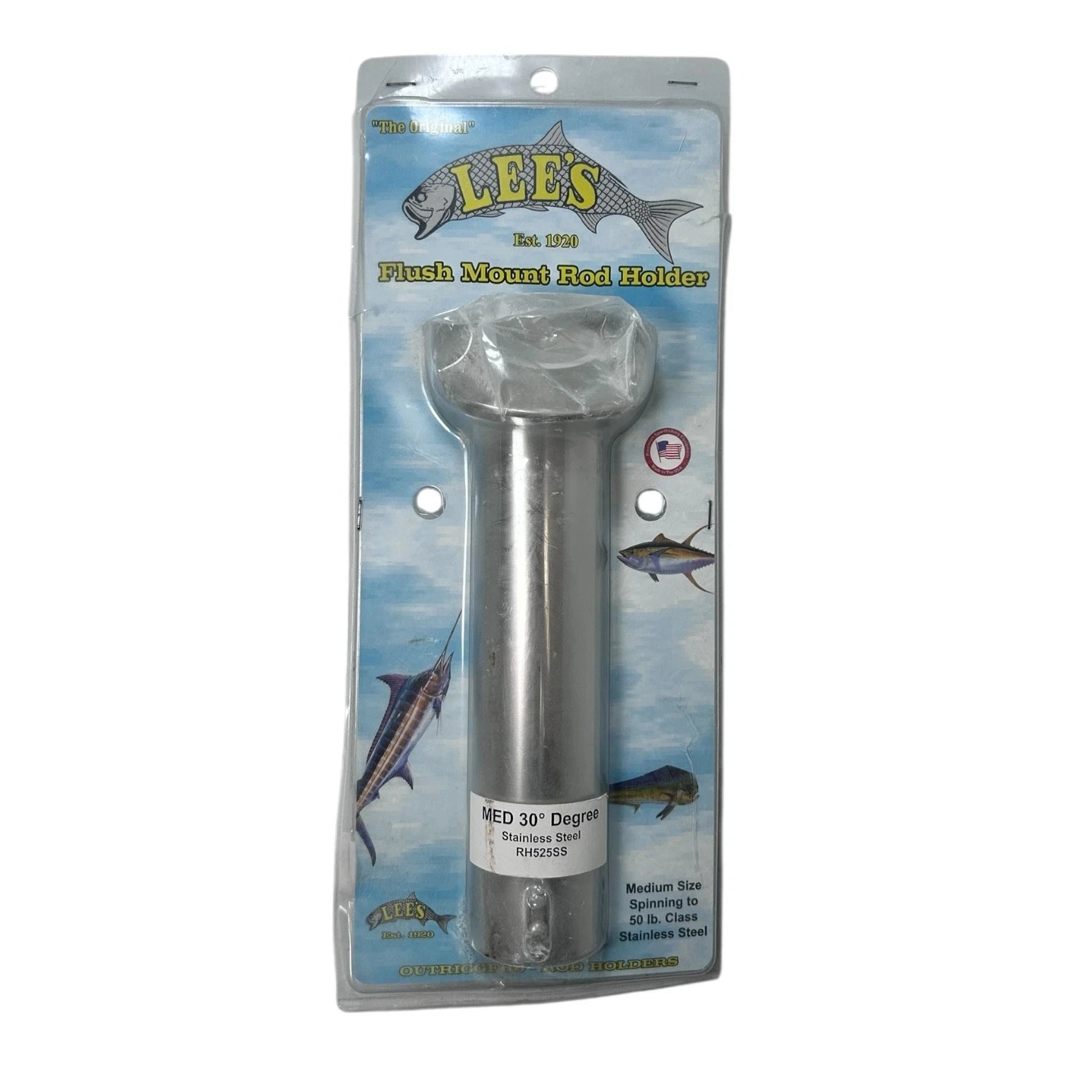 Flush Mount Rod Holder for Lee's RH524SS (30 Degrees)