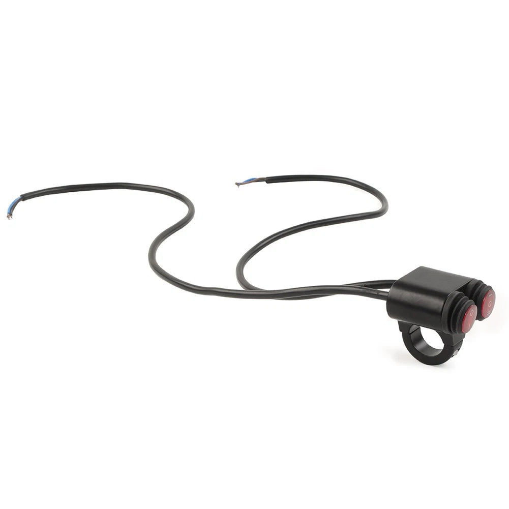 7/8'' 22mm Motorcycle Handlebar Headlight Fog Spot Light Dual On Off Switch 12V