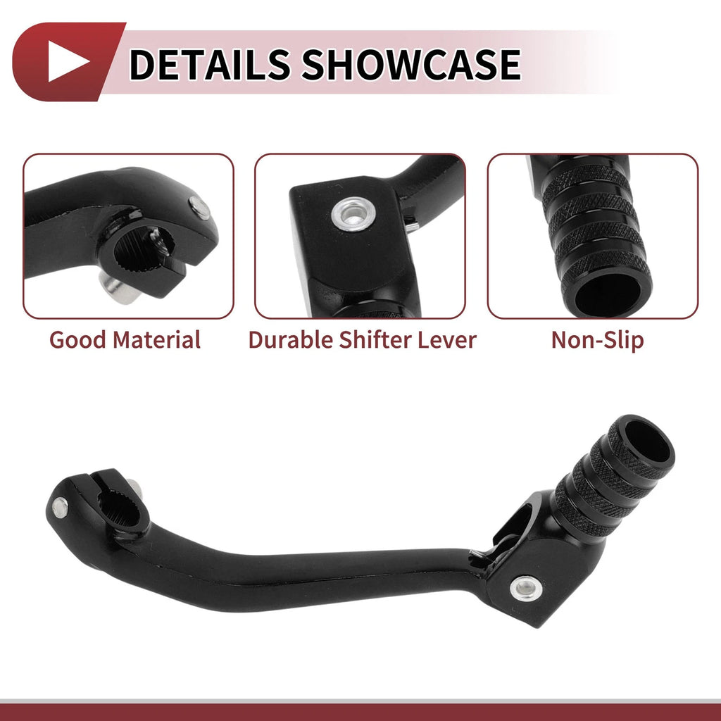 Folding Gear Shifter Lever for Honda CRF70 (2004–2020) Black