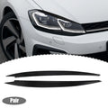 ABS Headlight Eyebrow Covers Pair Replacement for Volkswagen Golf (2013–2018)