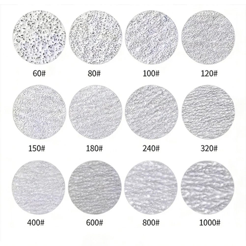 500 Pieces 2 Inch Sanding Discs 60 to 1000 Grit, 50mm Diameter