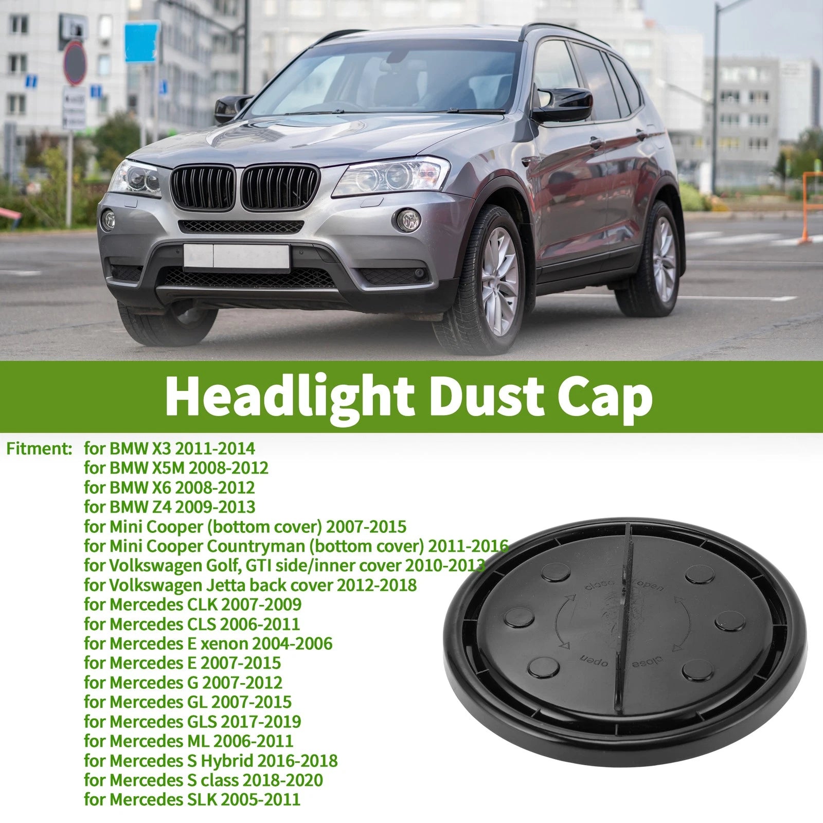 Headlight Dust Cap OEM Replacement for BMW X3 (2011–2014)