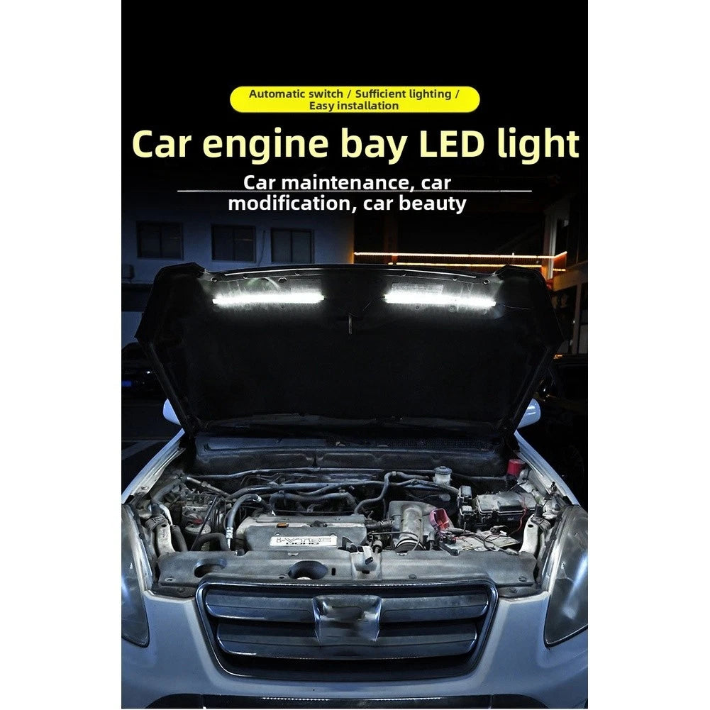 LED Engine Bay Light for Universal Vehicles (32cm, Waterproof, Auto Switch)