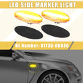 Front LED Side Marker Light for Toyota Yaris Clear Amber (2012–2019)
