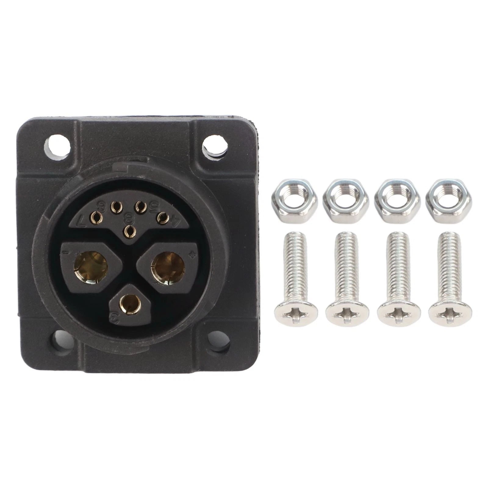Rugged M23 2+1 Plus 5 Battery Connector for Outdoor Applications