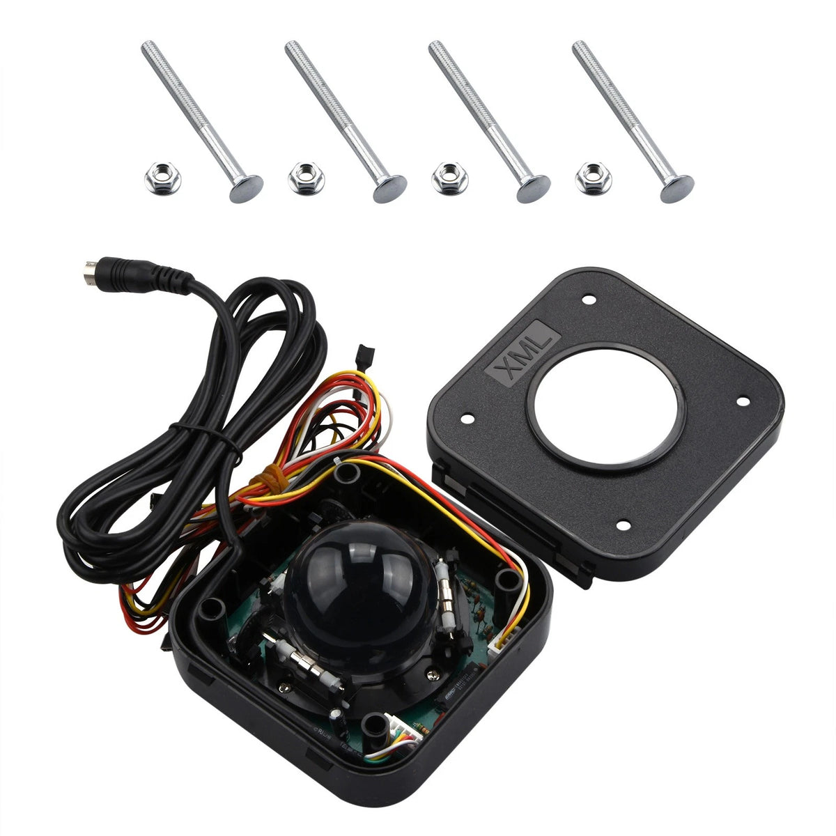 43mm Round Green PS/2 PCB Connector Trackball Mouse for Arcade Game