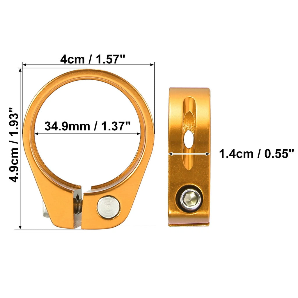 Seat Post Clamp Adapter 34.9mm Heavy Duty Aluminium Alloy for Bicycle (—)