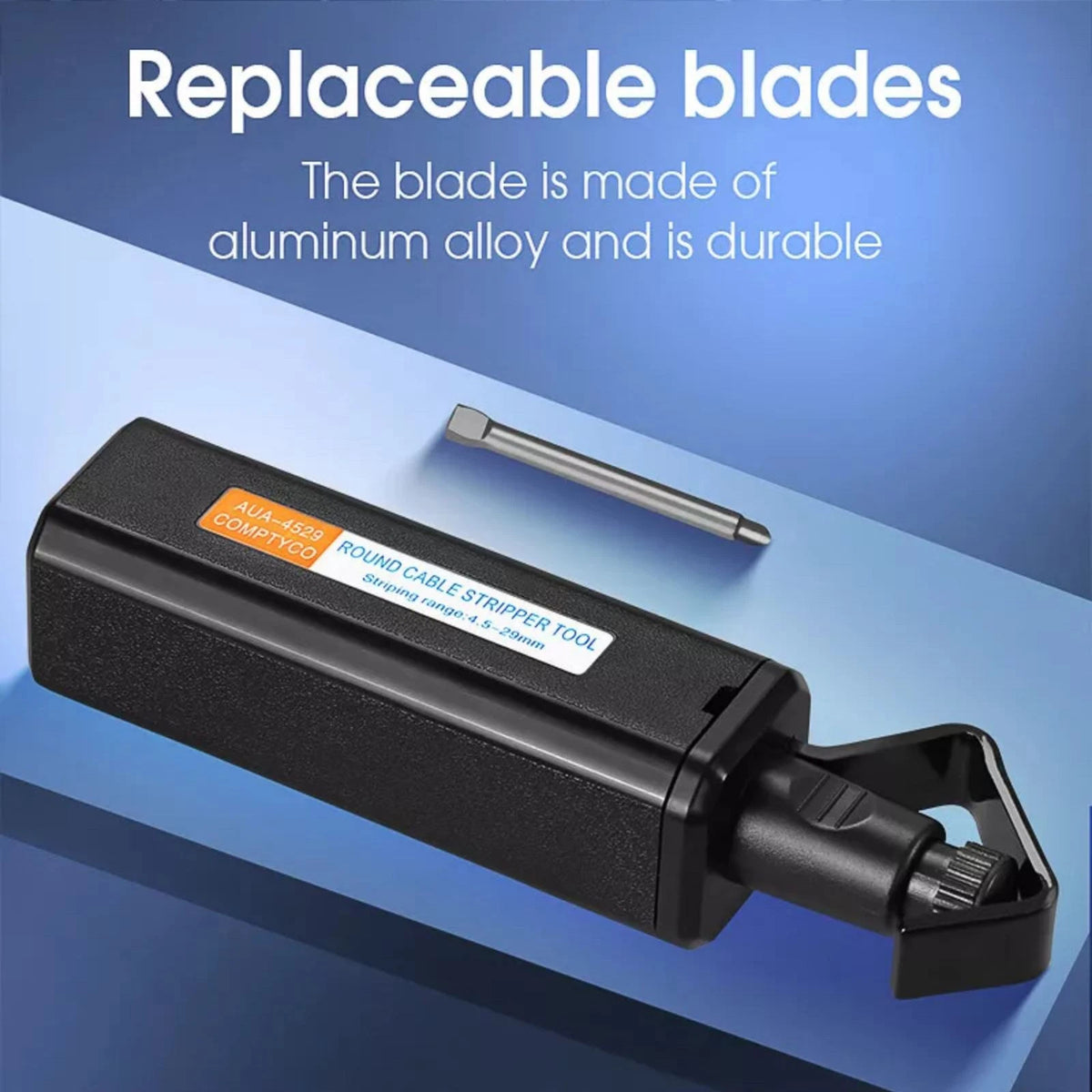 Round Optical Fiber Cable Stripper 4.5-29mm Slitter (1PCS)