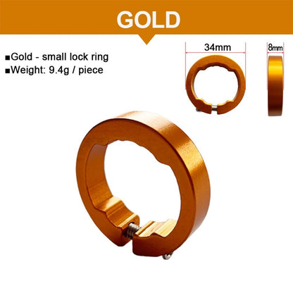 2X Aluminum Alloy Bike Grips Handlebar Lock Ring
