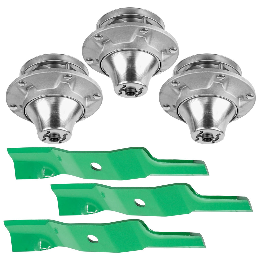 Deck Spindle and Blade Replacement for John Deere Z510A Z710A (2010–2018)