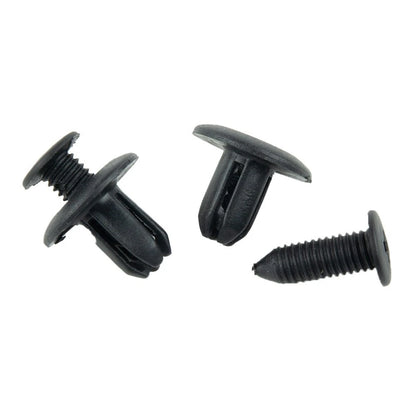 50pcs Auto Car Bumper Fender Black Plastic Rivets Fixing Fasteners Kit