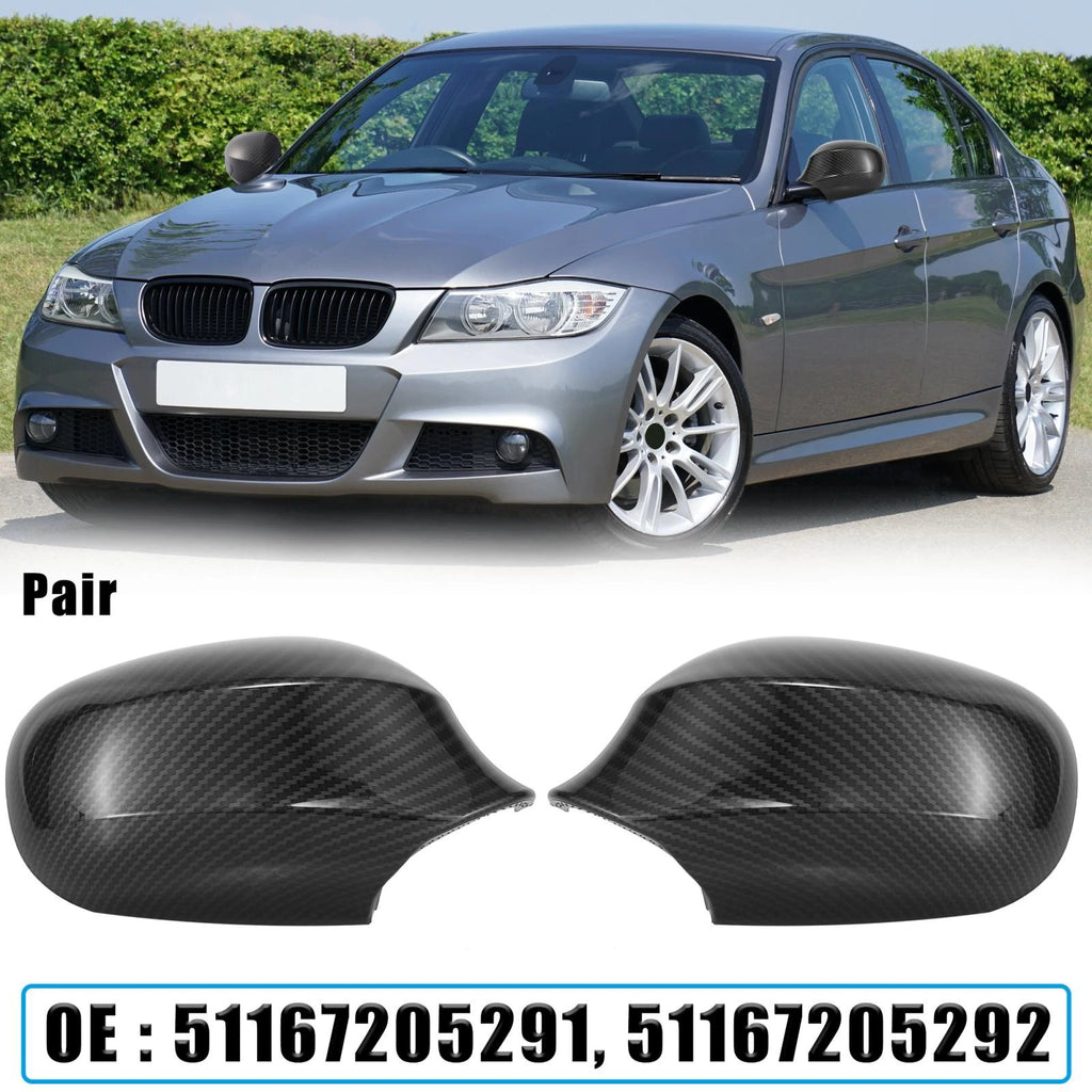 Rear View Mirror Cover Pair Replacement for BMW 323i 328i 335d (2000–2013)