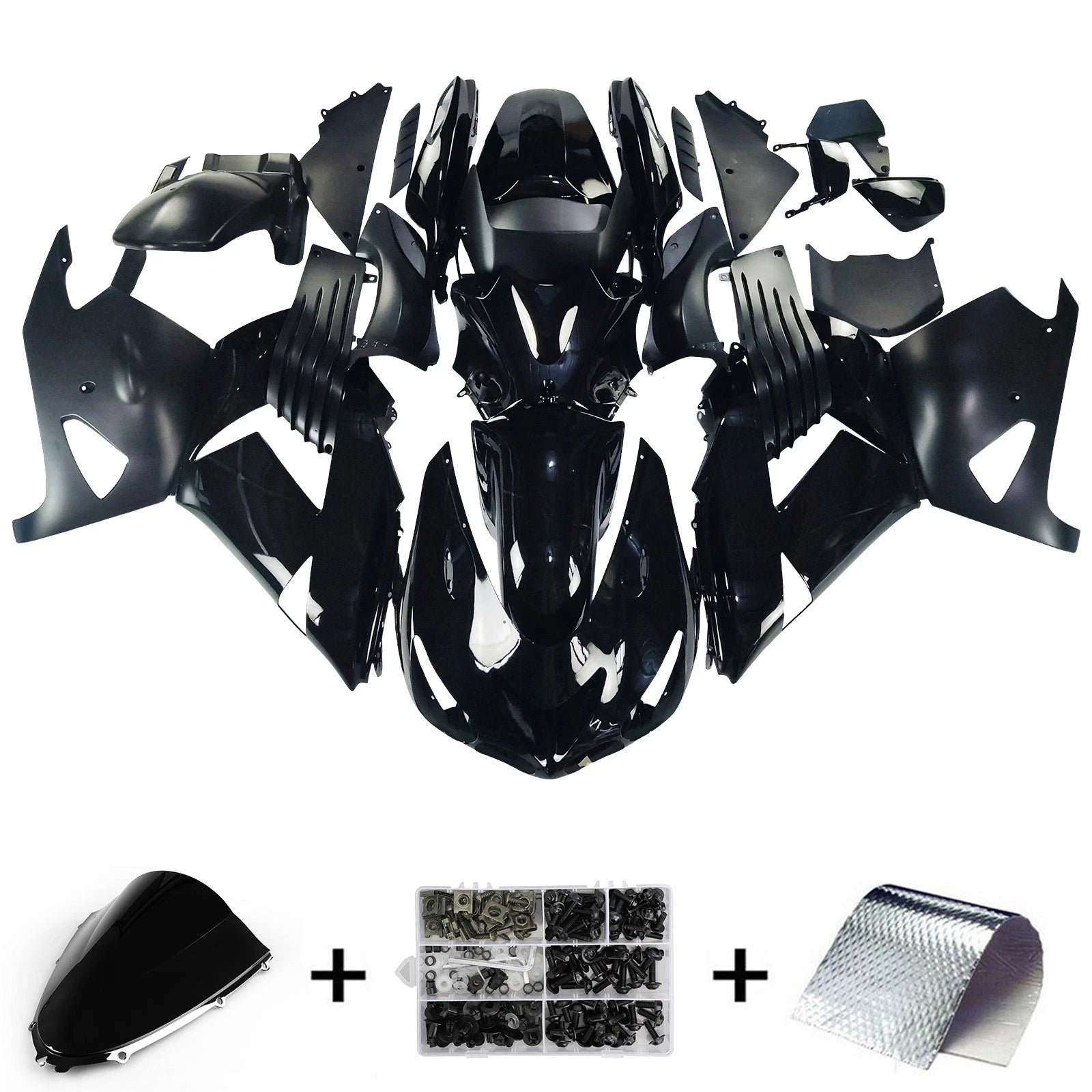 Injection Fairing Kit for Kawasaki ZX14R (2006–2011) - ABS Plastic