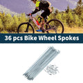 Bicycle Spokes Nipple Set 45 Steel Galvanized 181mm Length Universal (201)