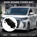Dashboard Cover Mat for Toyota Vellfire Alphard (1 Set, Black)