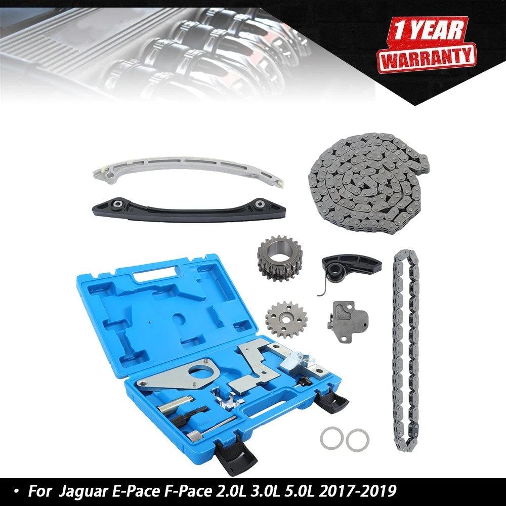 Timing Chain Kit with Camshaft Tool for Jaguar E-Pace F-Pace (2017–2019)
