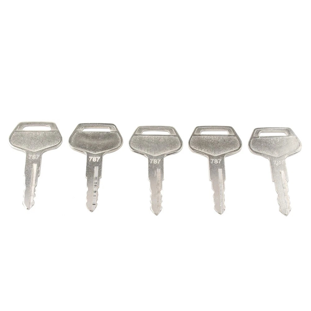 5 Piece Ignition Keys 787 TR261434 For Komatsu Excavator Dozer Loader