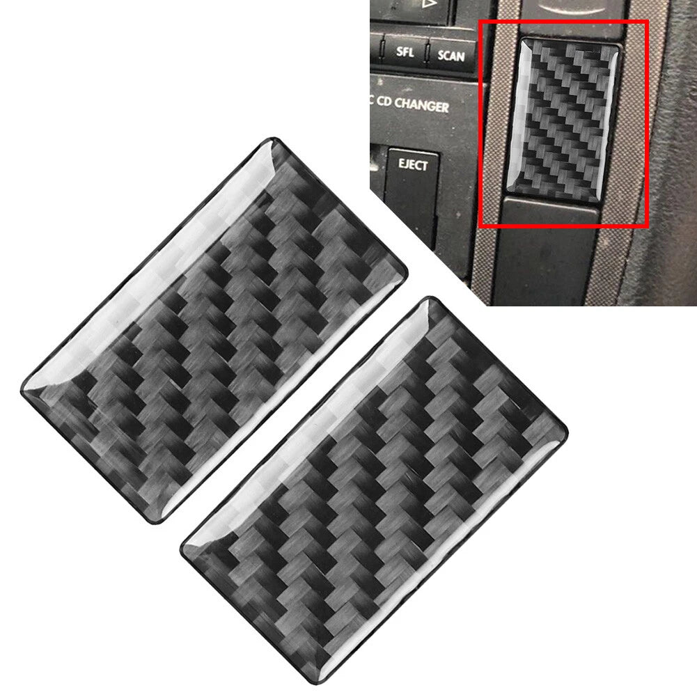 Radio CD Panel Side Button Cover Trim for Volkswagen Passat B5 (2001–2005) Black
