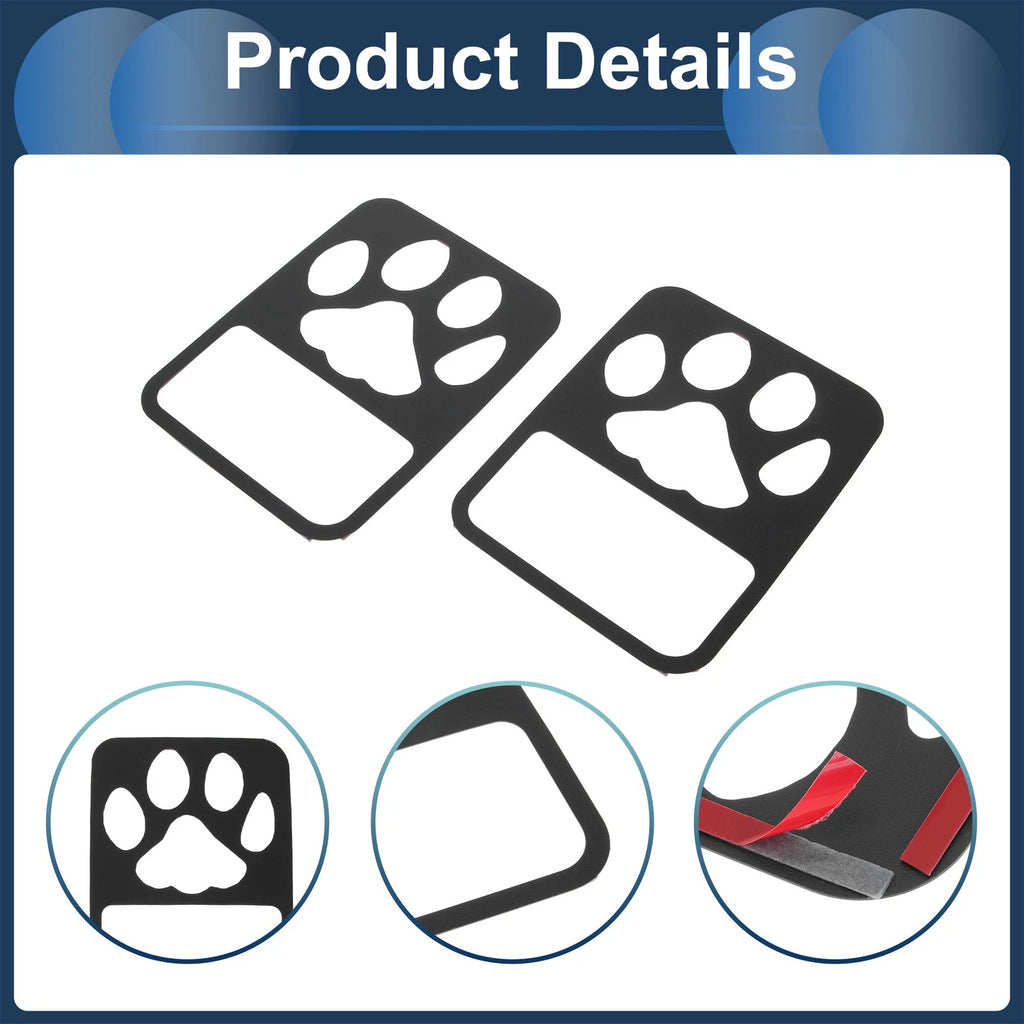 1 Pair Headlight Trim Bezel for Jeep Gladiator (2020–2023) Black