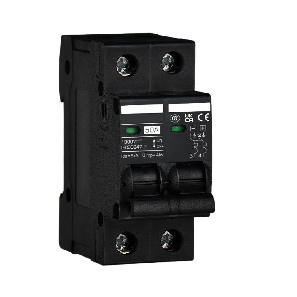 DZ47Z 2P DC MCB Circuit Breaker 6kA for Solar Arrays