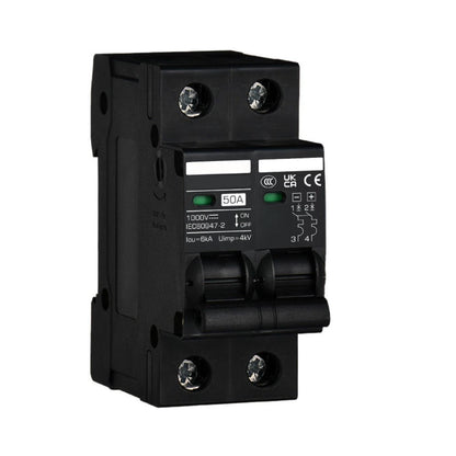 DZ47Z 2P DC MCB Circuit Breaker 6kA for Solar Arrays