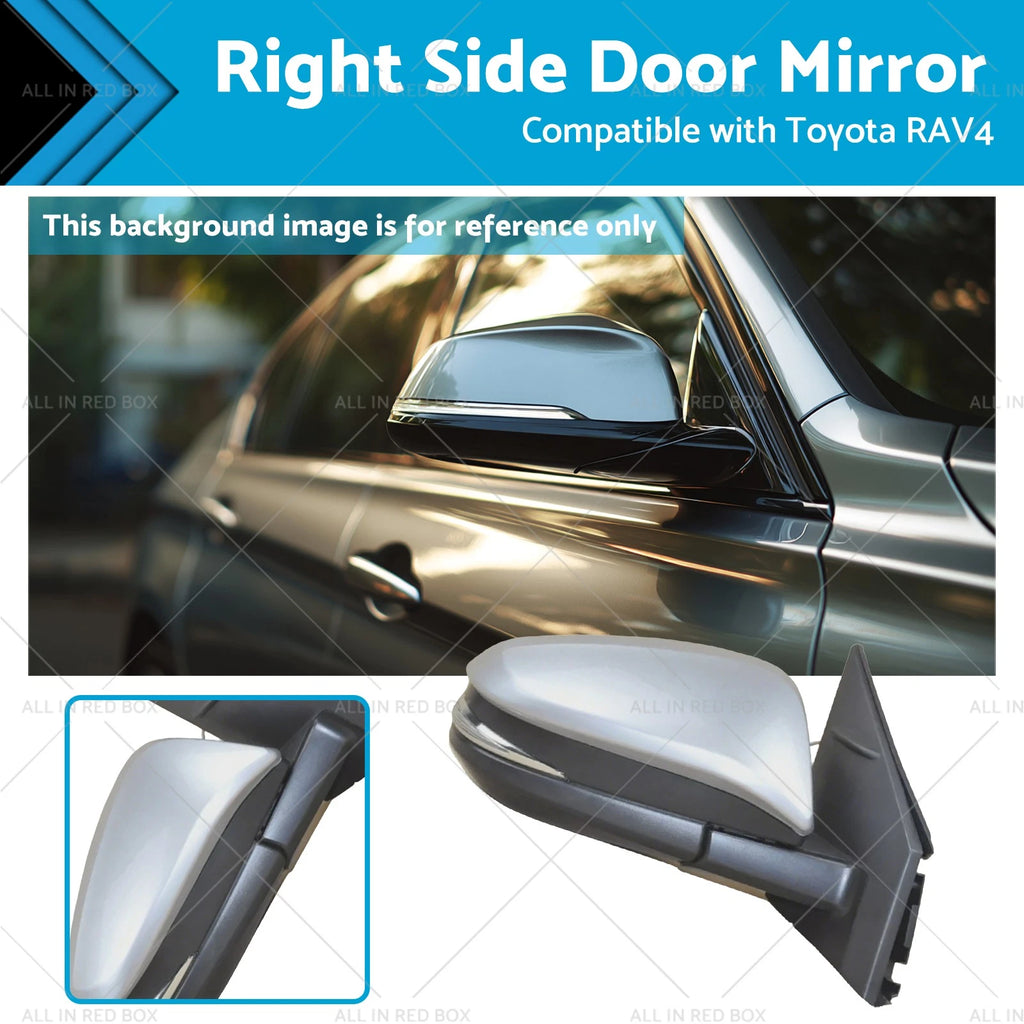 Right Side Door Mirror for Toyota RAV4 (2013–2018) Silver