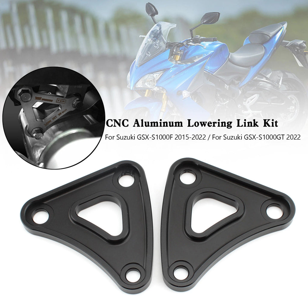 CNC Aluminum Lowering Link Kit 20mm for Suzuki GSX-S1000 (2015–2022) T9