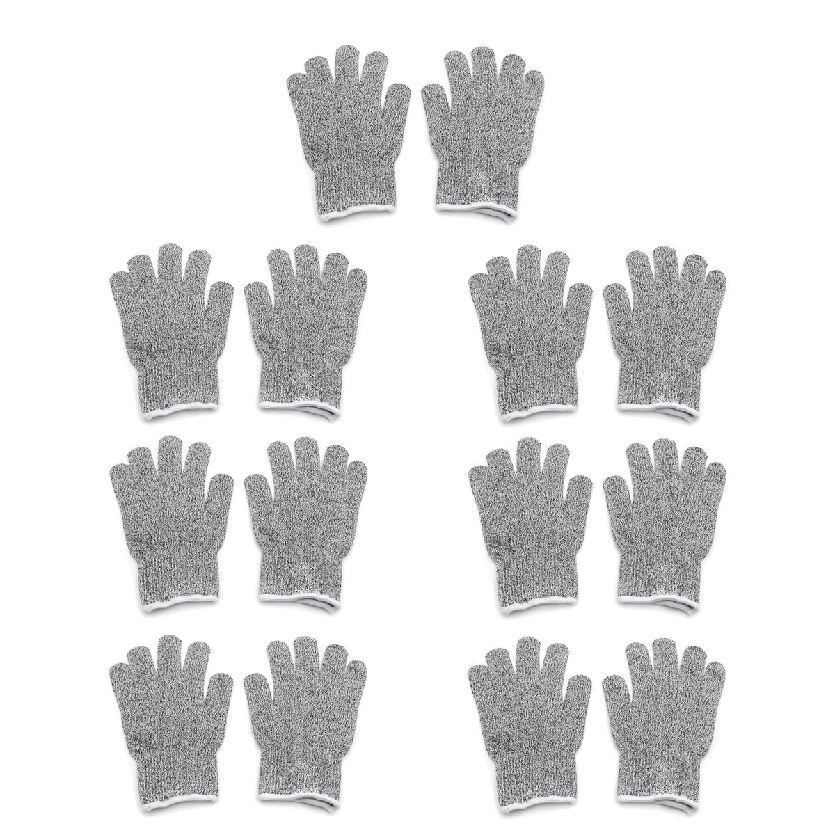 7 Pair Cut Resistant Gloves Level 5 Protection for Kitchen Use