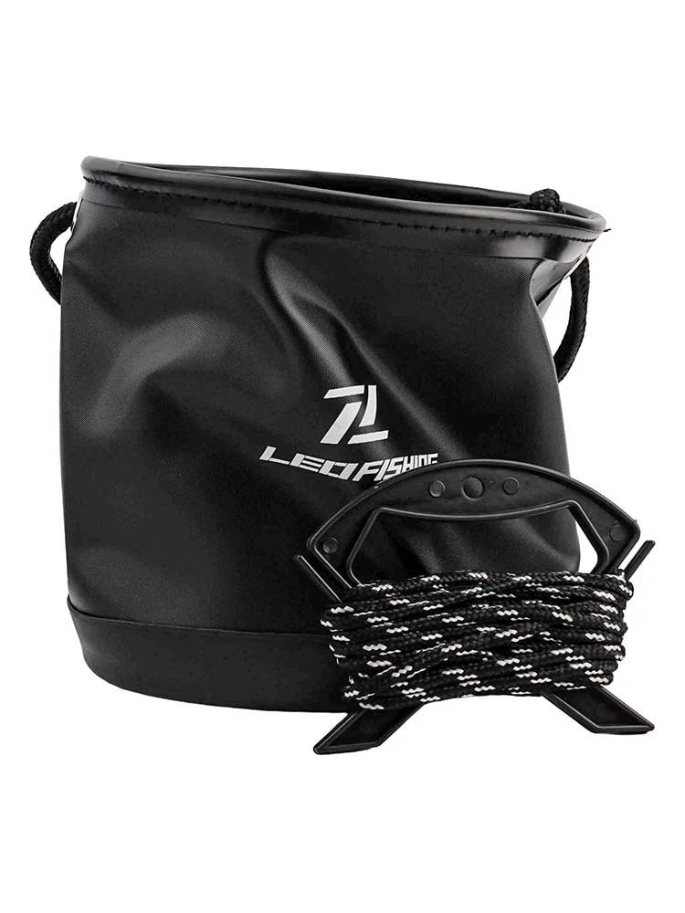 Fishing Bucket Portable Live Bait Container with Drawstring