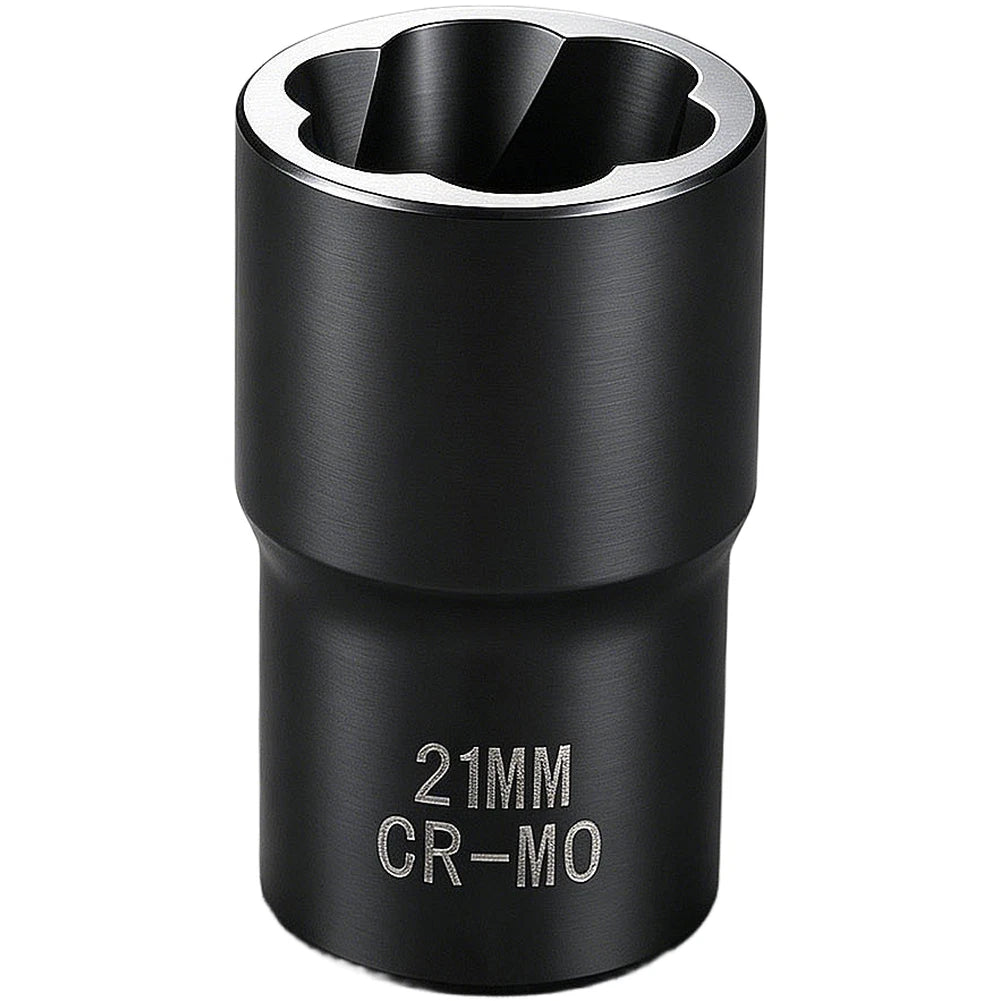 Set of 3 Nut Extractor Sockets 17mm 19mm 21mm for Automotive Use